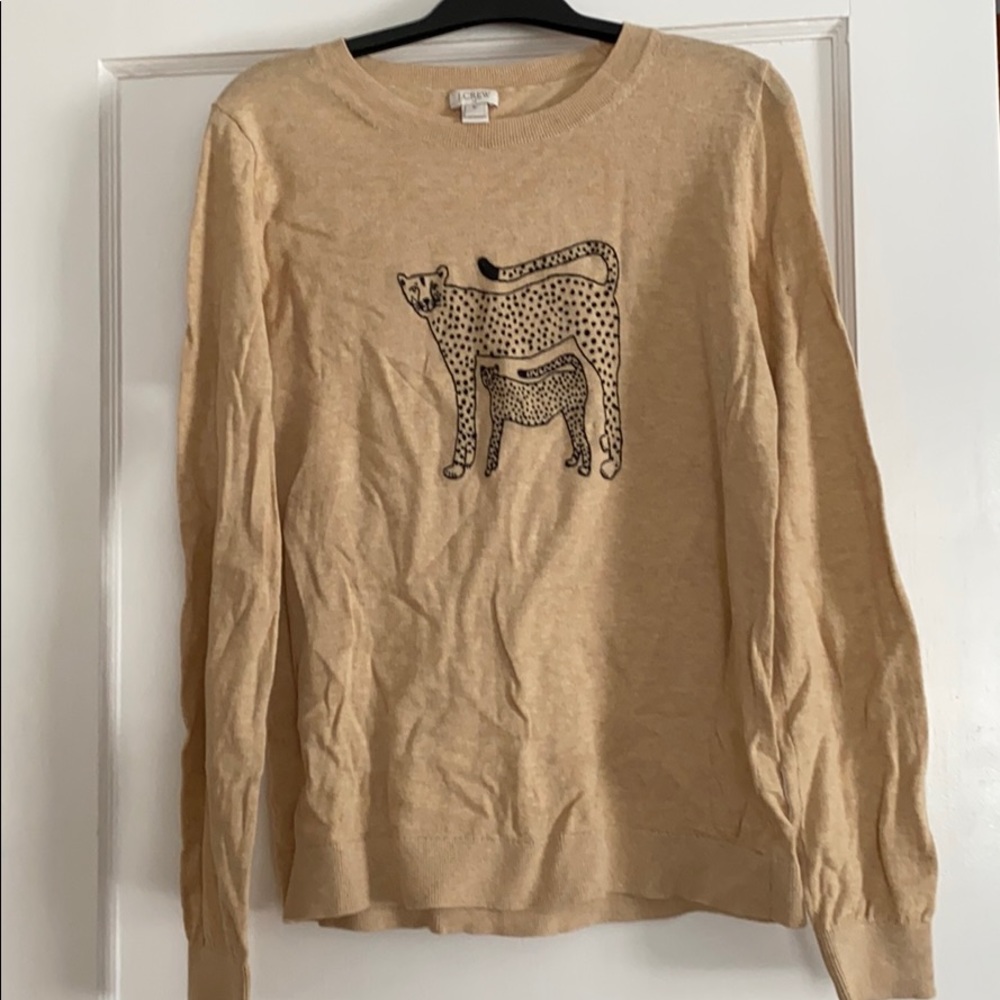NWOT JCrew Cheetah Sweater